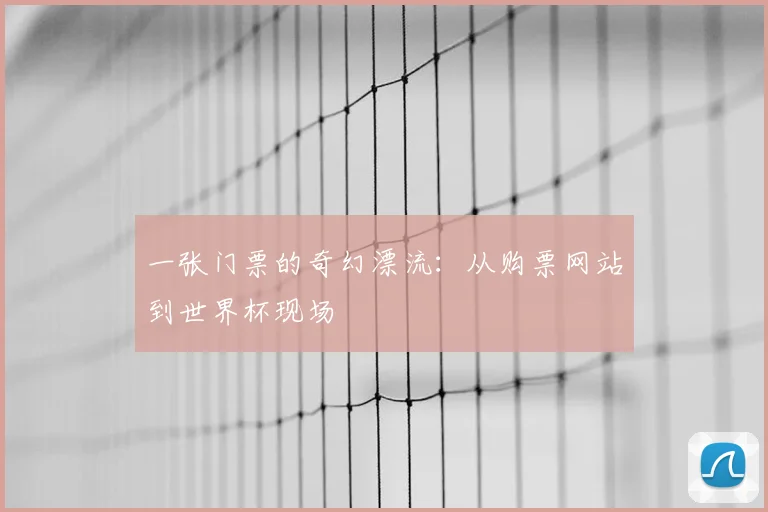 一张门票的奇幻漂流:从购票网站到世界杯现场